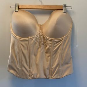 Nude corset strapless bra size 36D